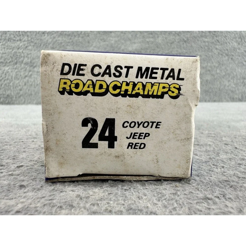 ROAD CHAMPS Vintage Die Cast #24 Coyote Red Jeep T5